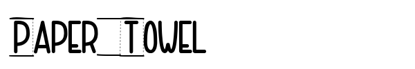 Paper Towel font preview